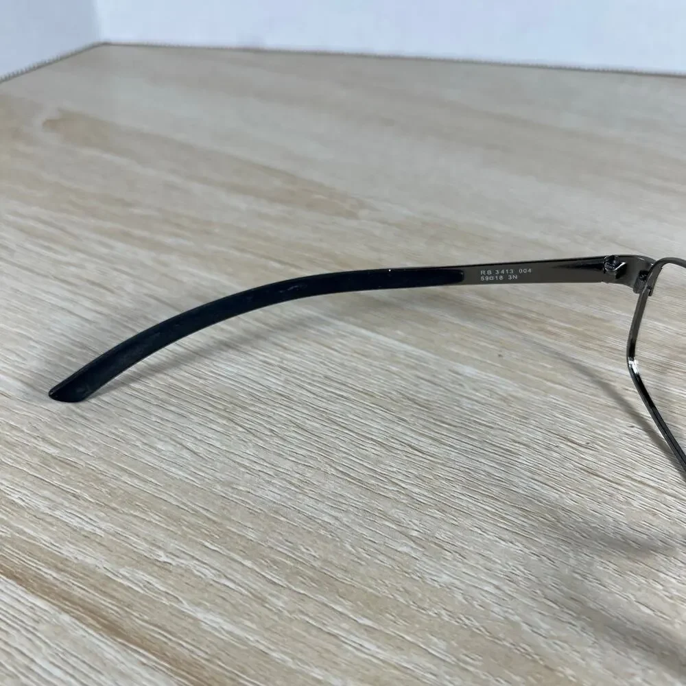 Ray-Ban RB3413 004 Sunglasses Black FRAMES ONLY 59-18 3N Made in Italy